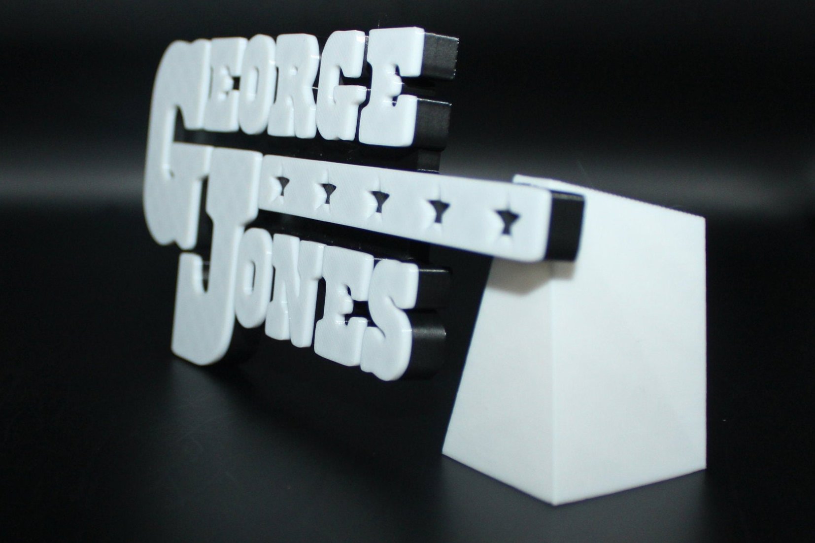 George Jones 3D Printed Logo Art