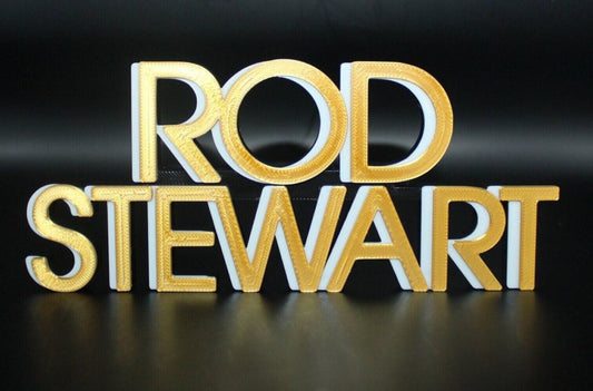 Rod Stewart 3D Printed Logo Art