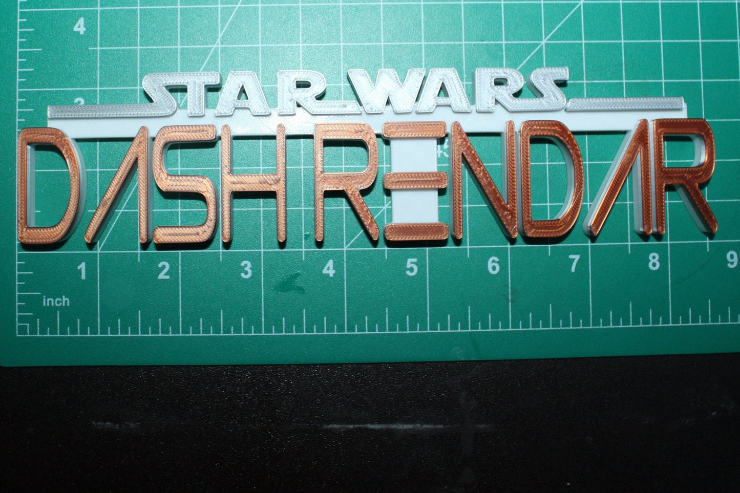 Dash Rendar 3D Printed Logo Art