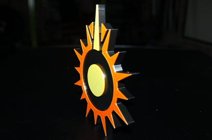 Black Sun crime syndicate 3D printed Logo Art