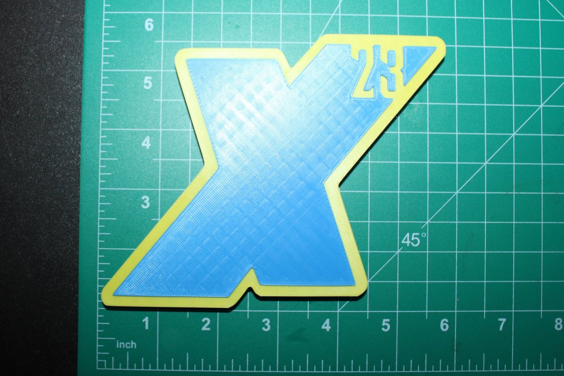 X-23 3D printed Comic Logo Art