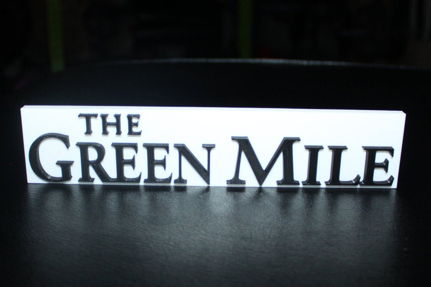 The Green Mile 3D Printed Logo