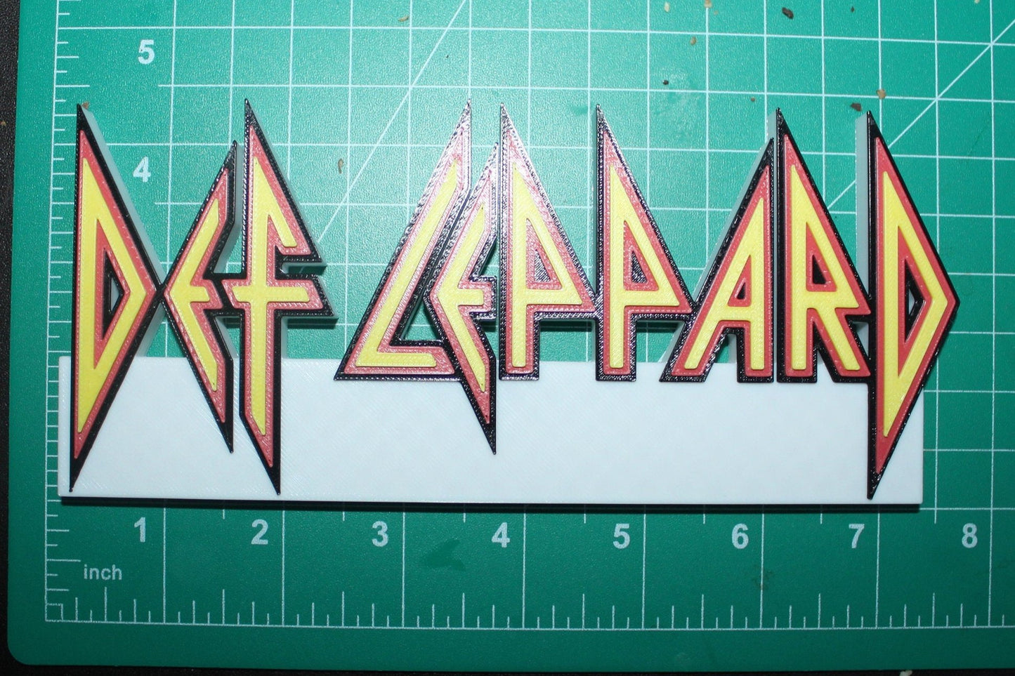 Def Leppard 3D Printed Logo Art