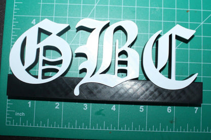 GBC, GothBoiClique, Lil Peep 3D Logo Art