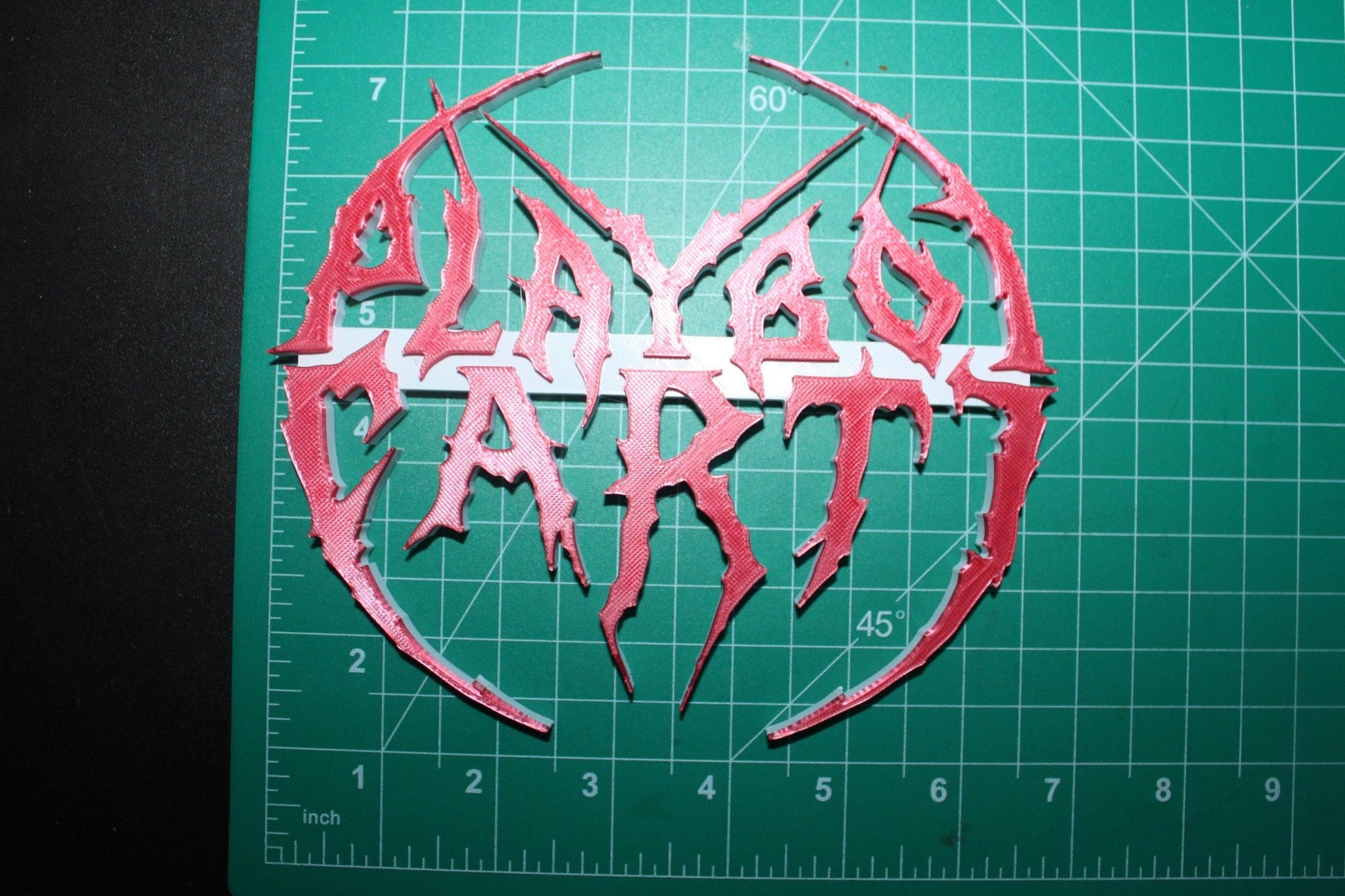 Playboi Carti Logo Drawing PLAYBOI CARTI RED POLY Poster