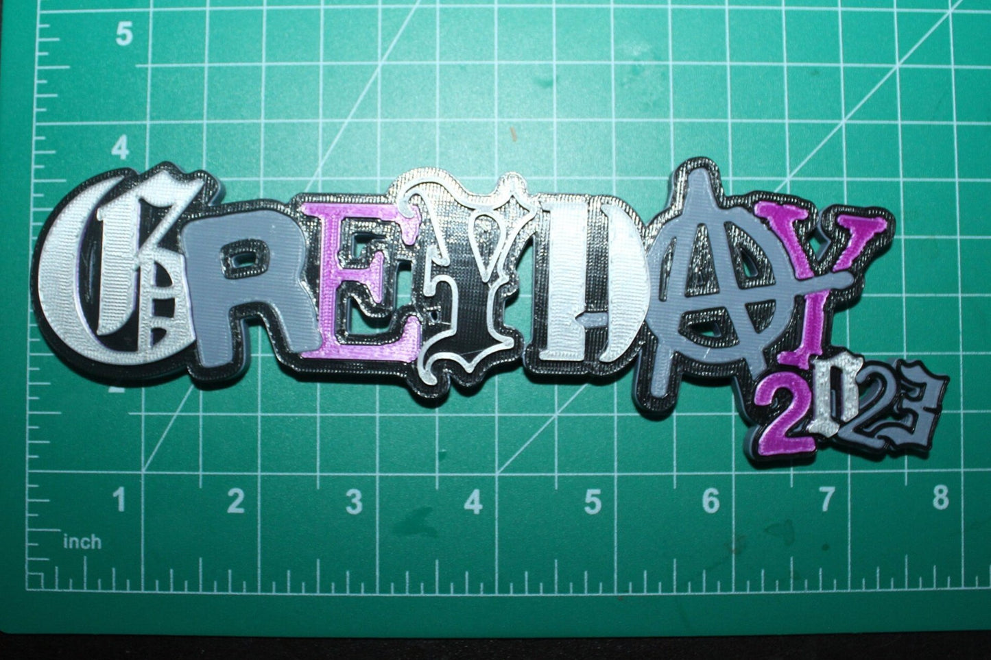 GreyDay 2023, Suicide Boys 3D Printed Logo Art