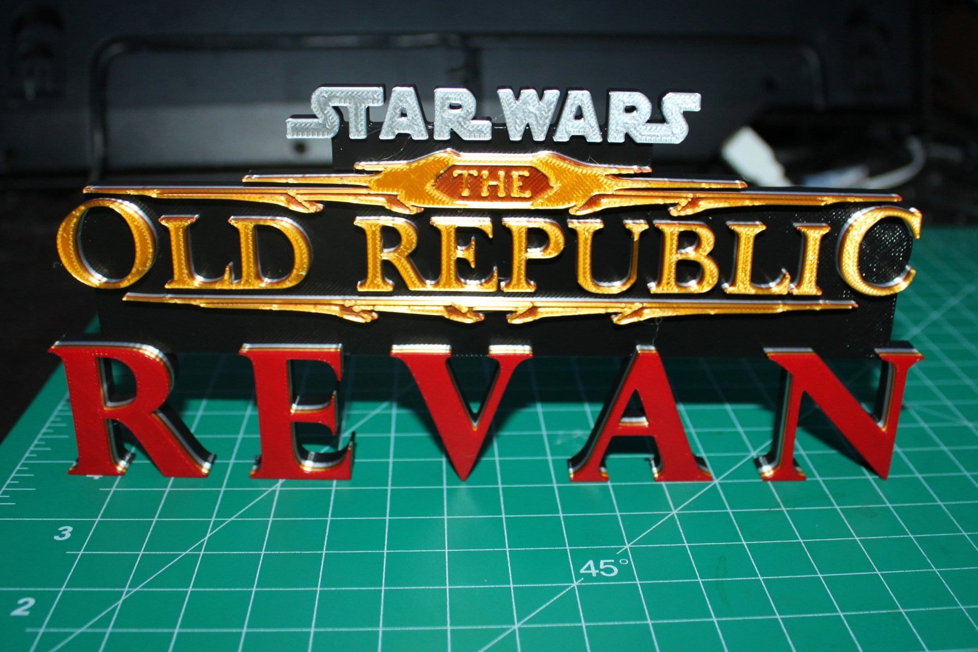 Revan, Knights of the old republic, Star Wars 3D printed Logo Art