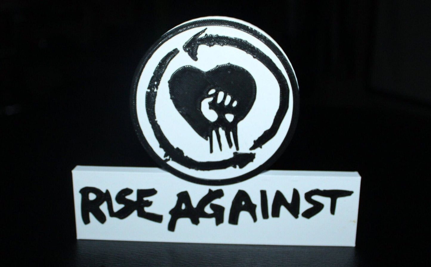 Rise Against 3D Printed Logo 3D Art