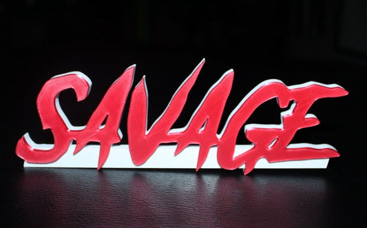 21 Savage 3D Printed Logo Art