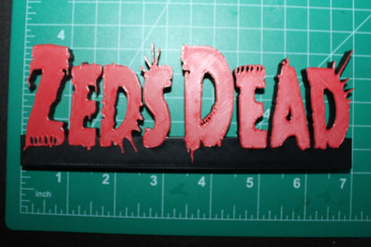 Zeds Dead 3D Printed Logo Art