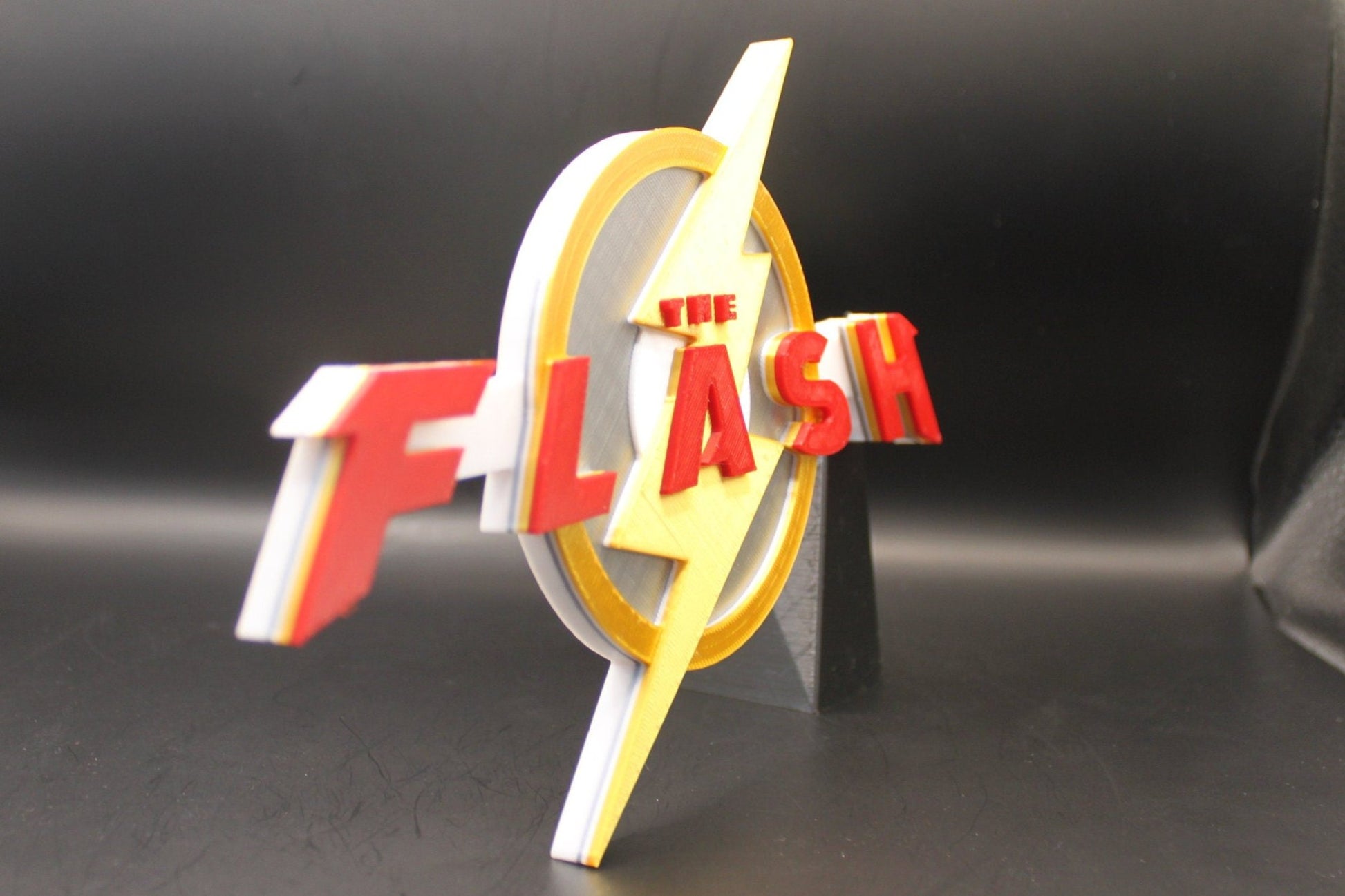 Flash 3D printed Comic Logo Art