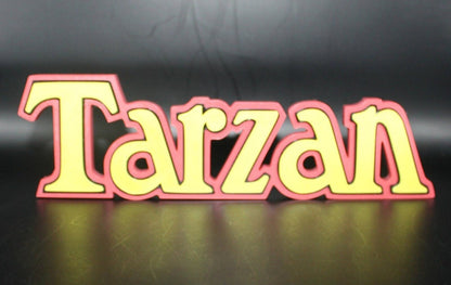 Tarzan 3D printed Logo Art