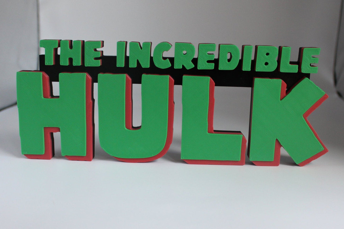 Hulk 3D printed Comic Logo Art