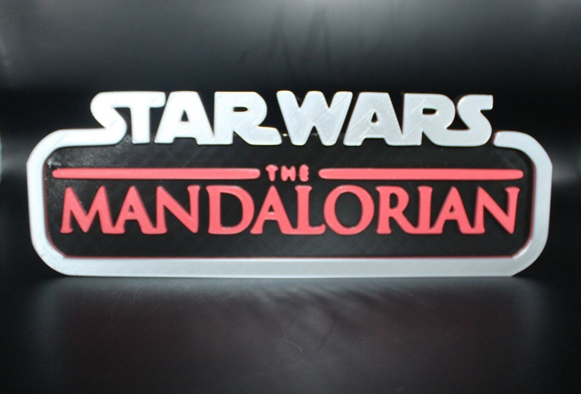 Mandalorian 3D printed Logo Art