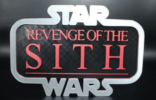 Star Wars Revenge of the Sith 3D printed Logo Art