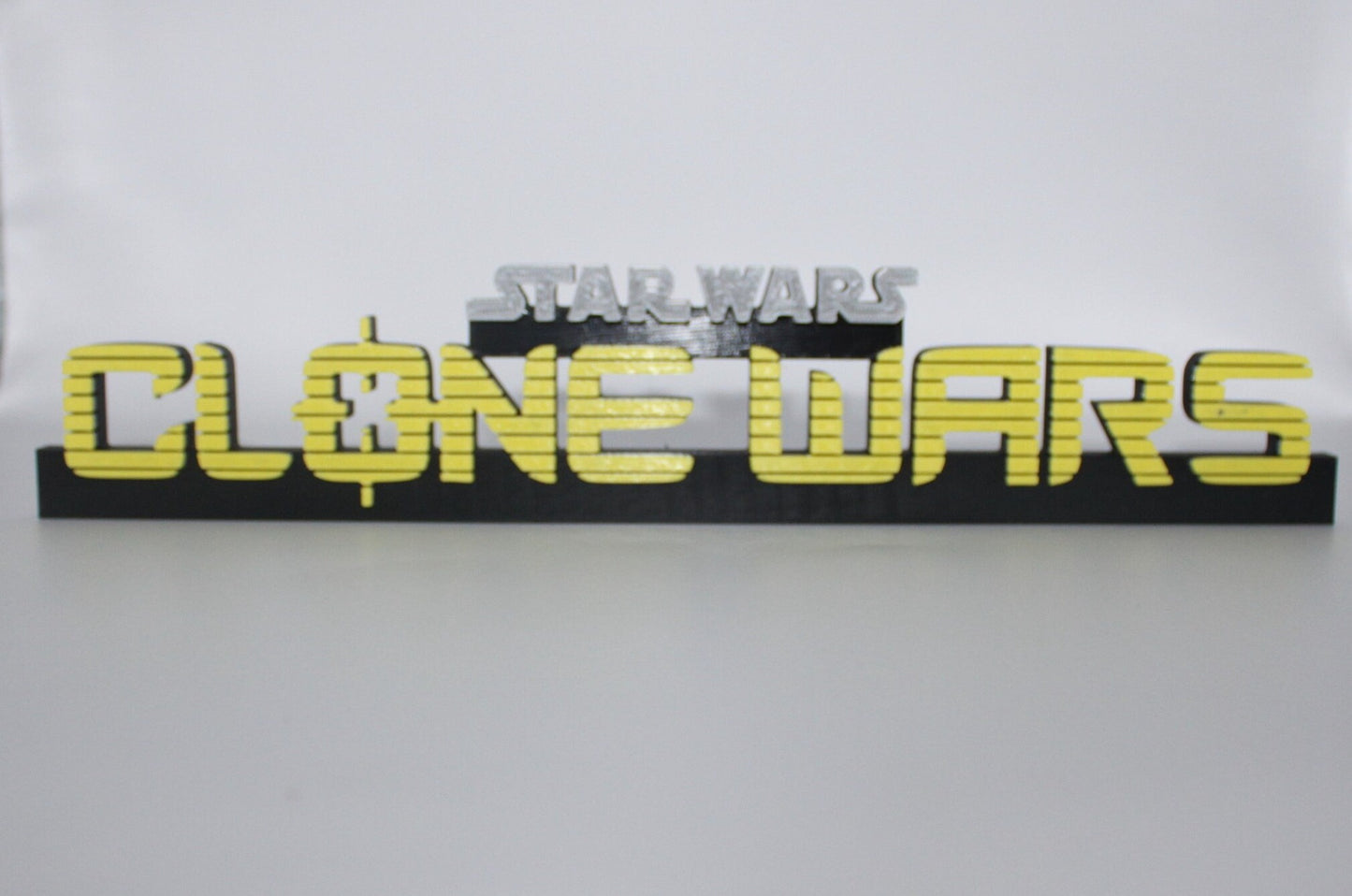 Clone Wars 3D printed Comic Logo Art