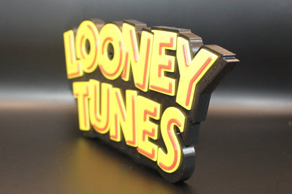 Looney Tunes 3D printed Logo Sign Wall Desk Shelf Art