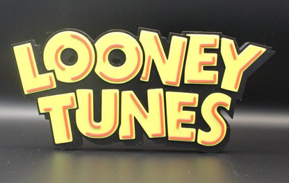 Looney Tunes 3D printed Logo Sign Wall Desk Shelf Art