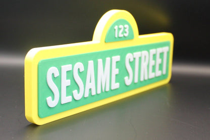 Sesame Street 3D printed Logo Sign Wall Desk Shelf Art