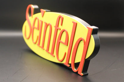 Seinfeld 3D printed Logo Sign Wall Desk Shelf Art