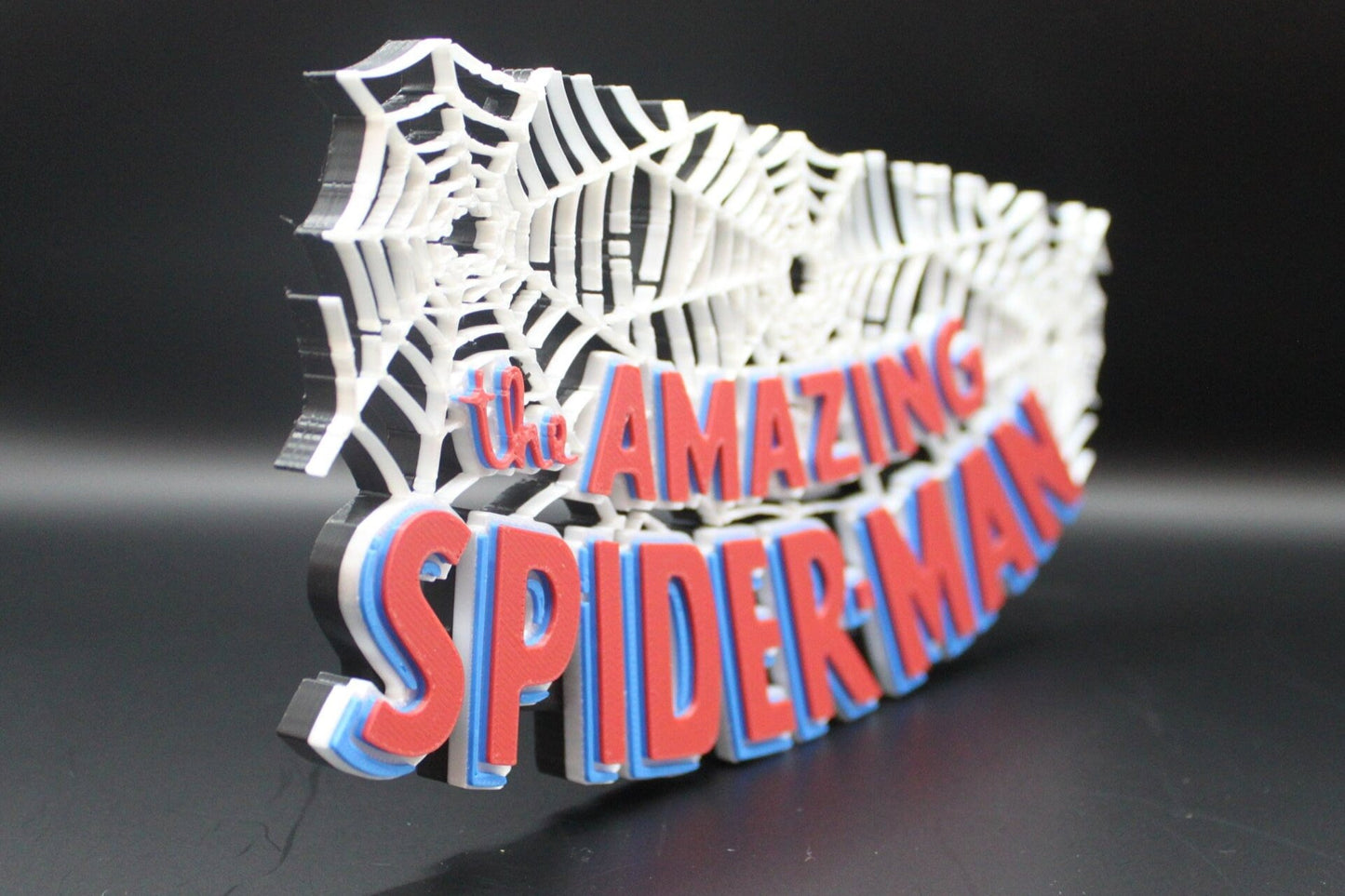 The Amazing Spider-Man 3D printed Comic Logo Art