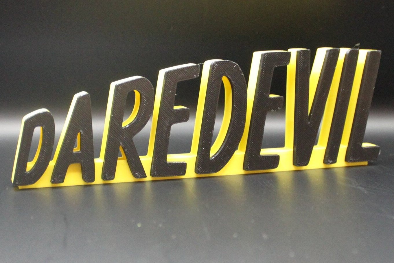 Daredevil 3D printed Comic Logo Art