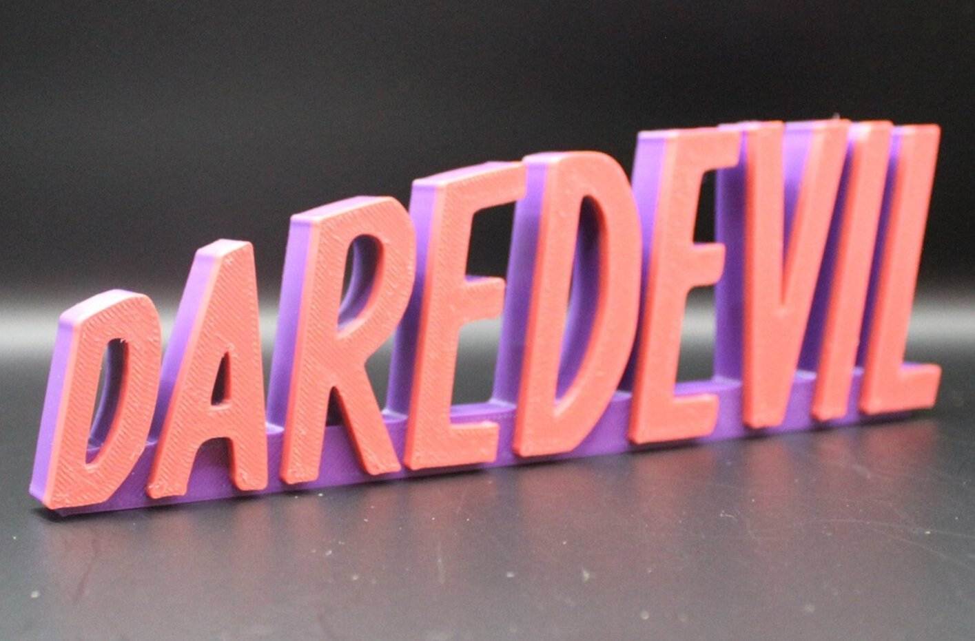 Daredevil 3D printed Comic Logo Art