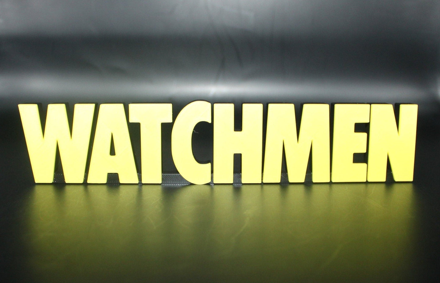 Watchmen 3D printed Comic Logo Art