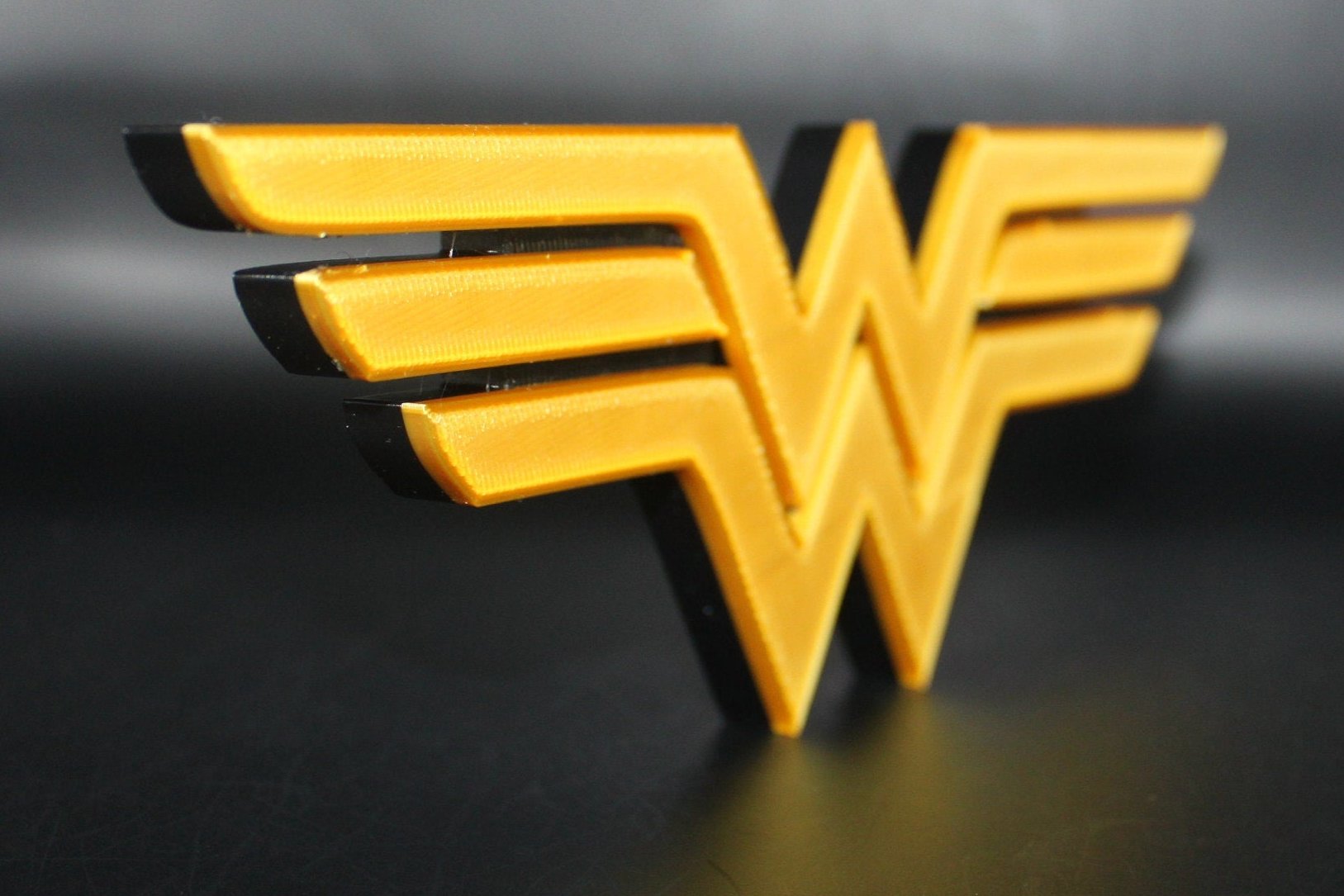 Wonder Woman 3D printed Comic Logo Art