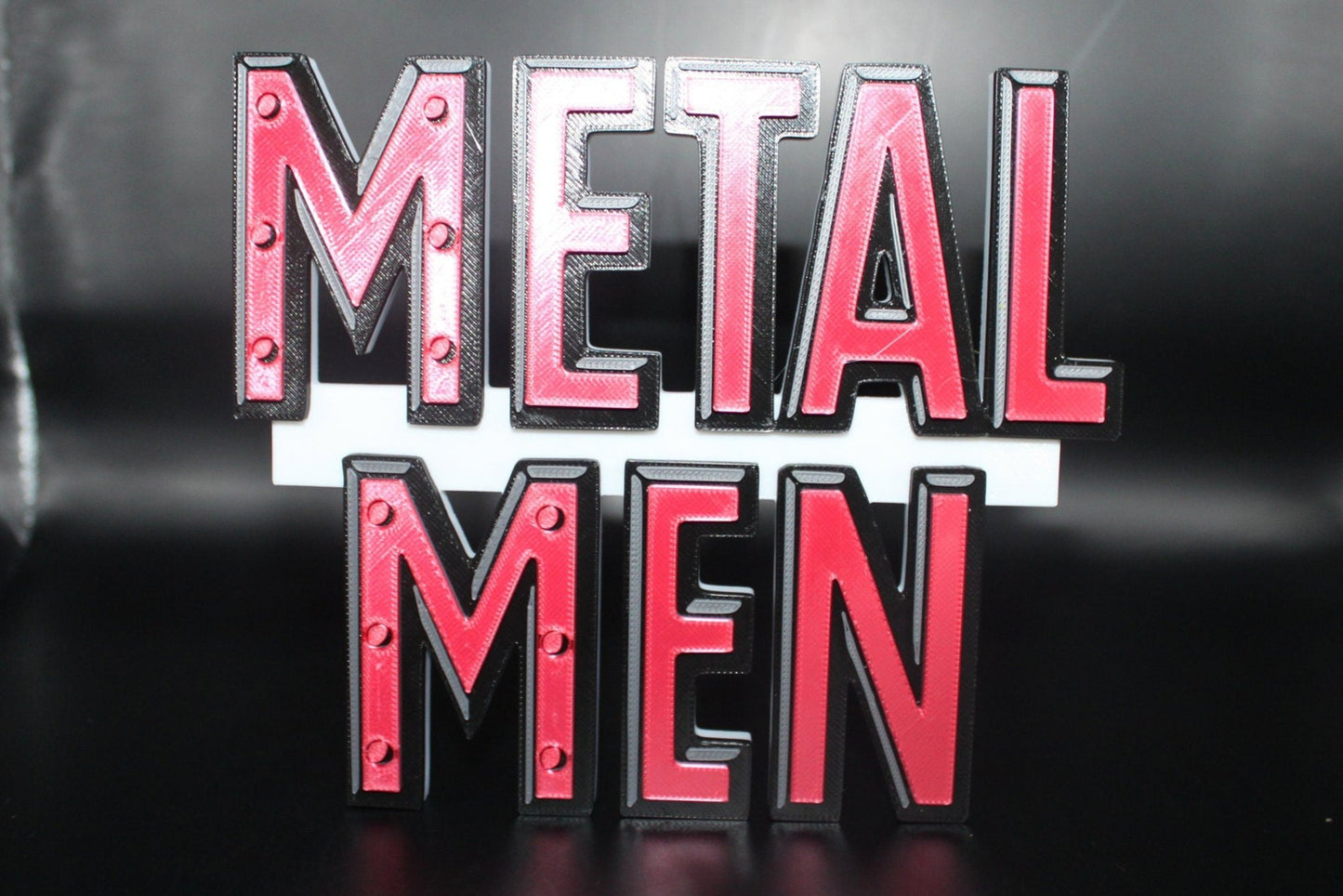 Metal Men 3D printed Logo Art