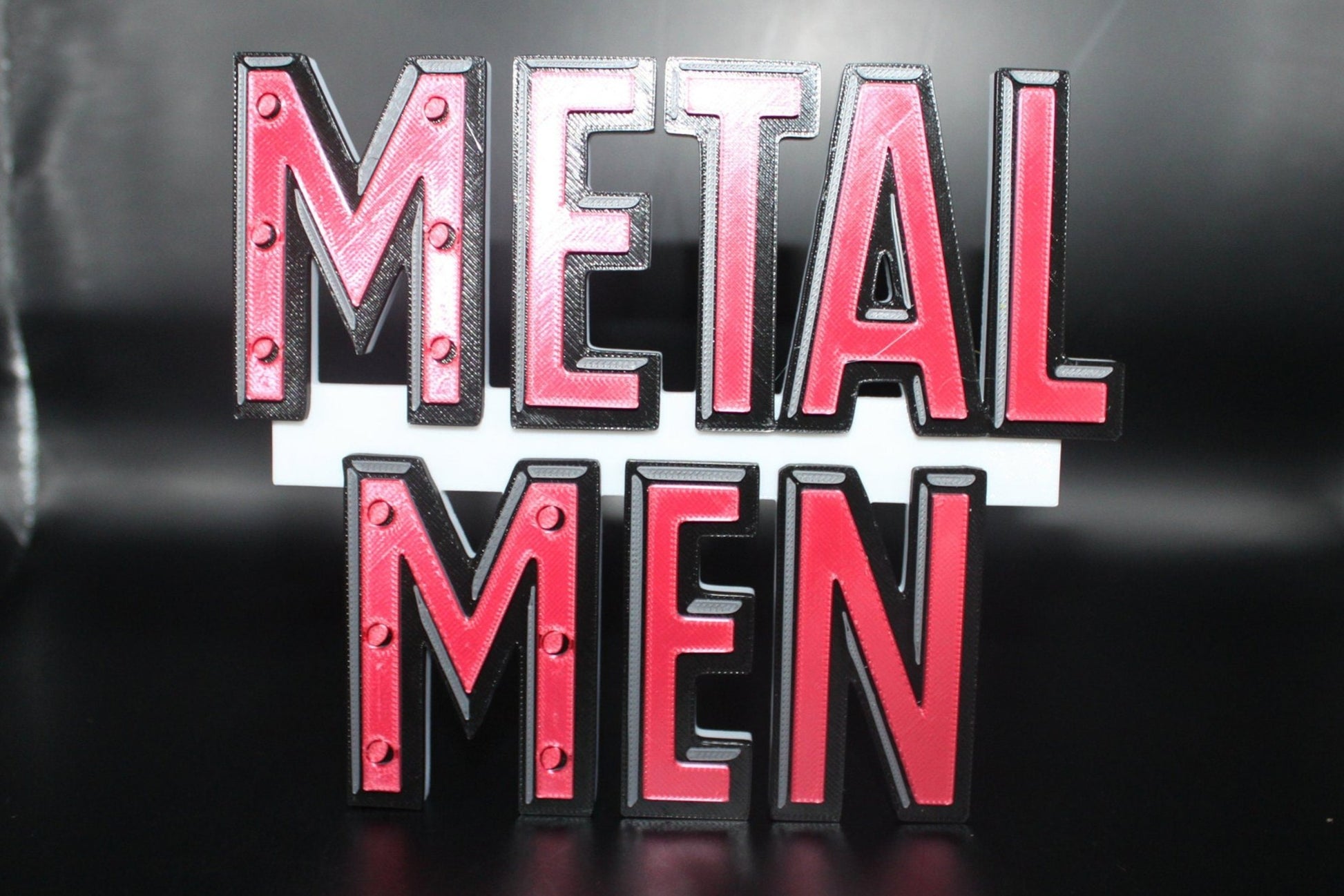 Metal Men 3D printed Logo Art