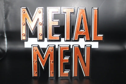 Metal Men 3D printed Logo Sign Wall Desk Shelf Art