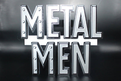 Metal Men 3D printed Logo Sign Wall Desk Shelf Art