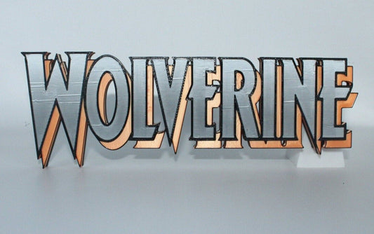 Wolverine 3D printed Comic Logo Art