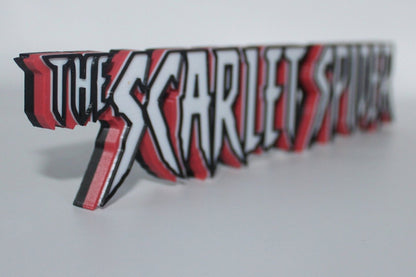 The Scarlet Spider 3D printed Comic Logo Art