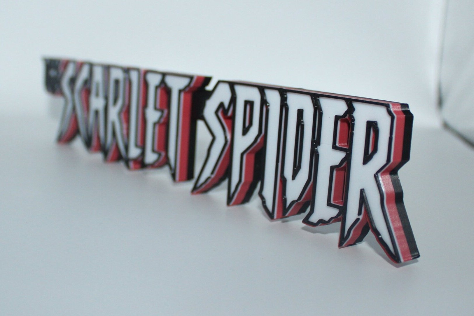 The Scarlet Spider 3D printed Comic Logo Art