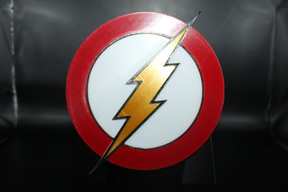 Flash 3D printed Comic Logo Art