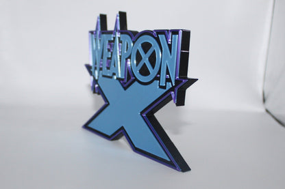 Weapon X 3D printed Comic Logo Art