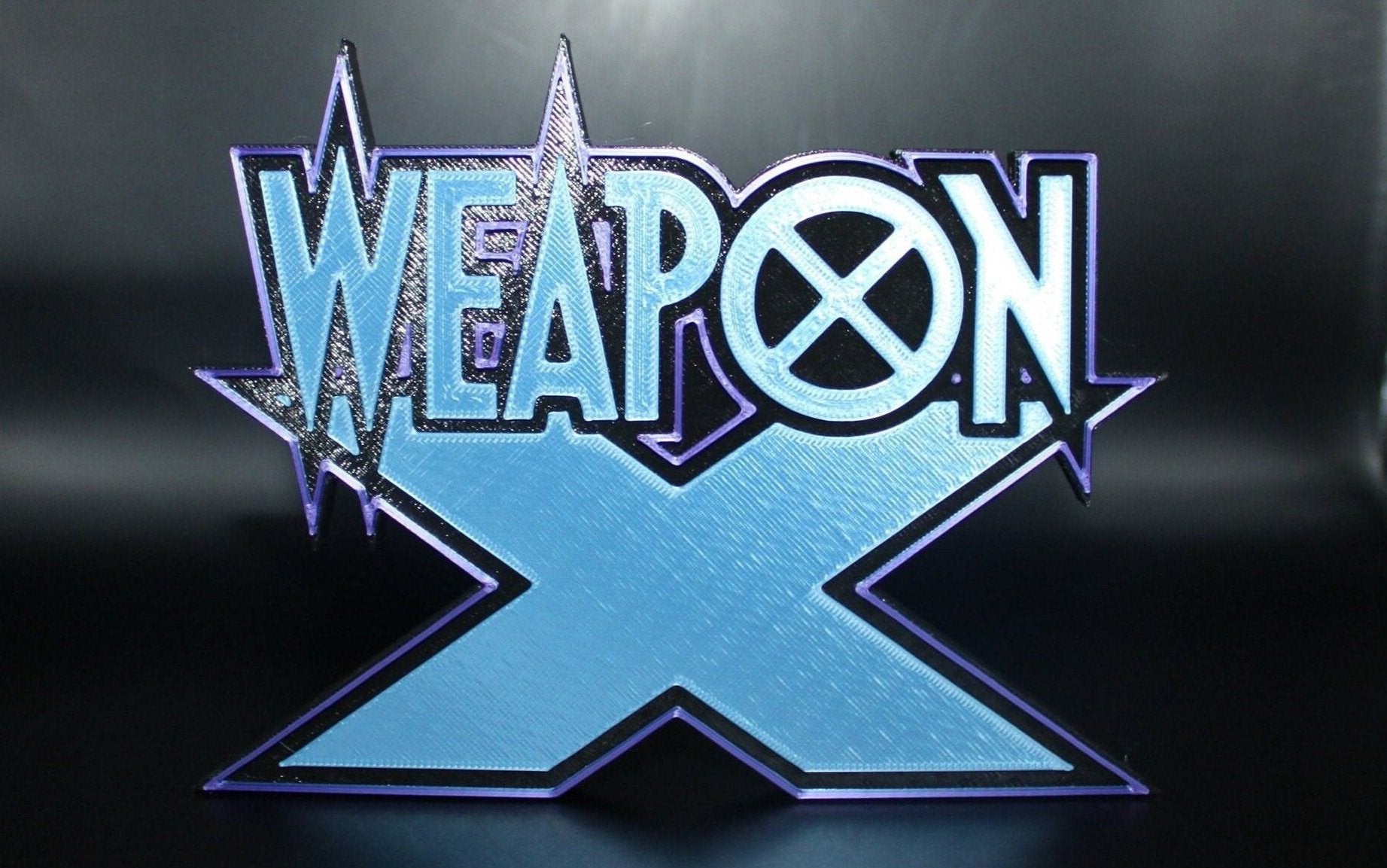 Weapon X 3D printed Comic Logo Art