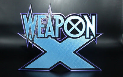 Weapon X 3D printed Comic Logo Art