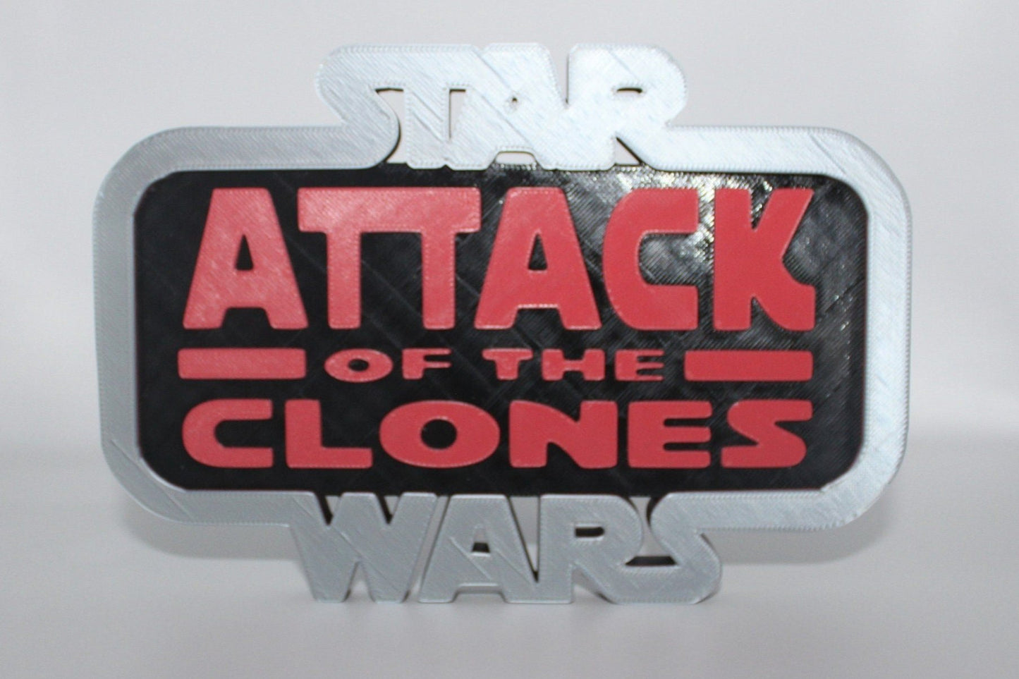 Star Wars Attack of the Clones 3D printed Logo Art