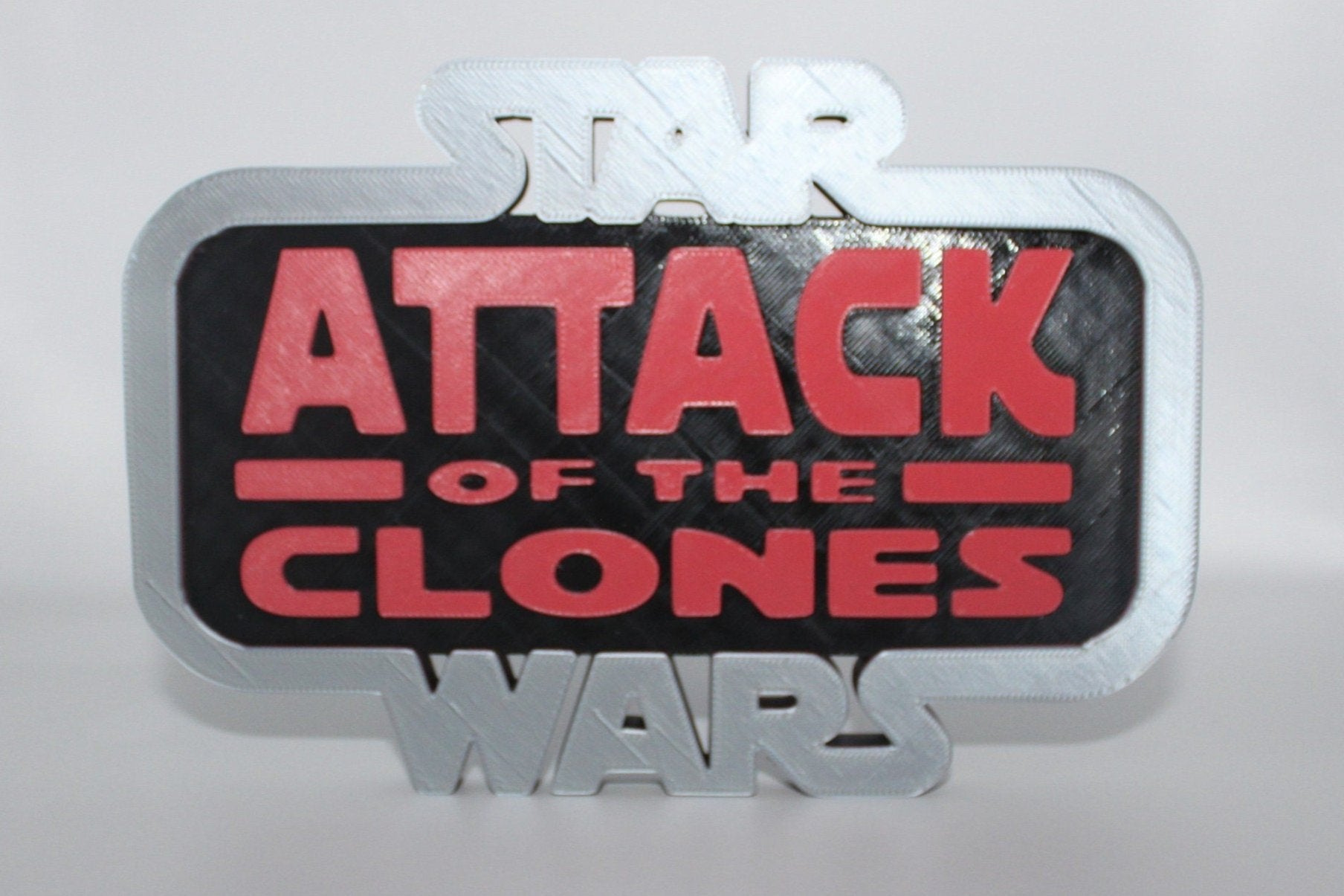 Star Wars Attack of the Clones 3D printed Logo Art