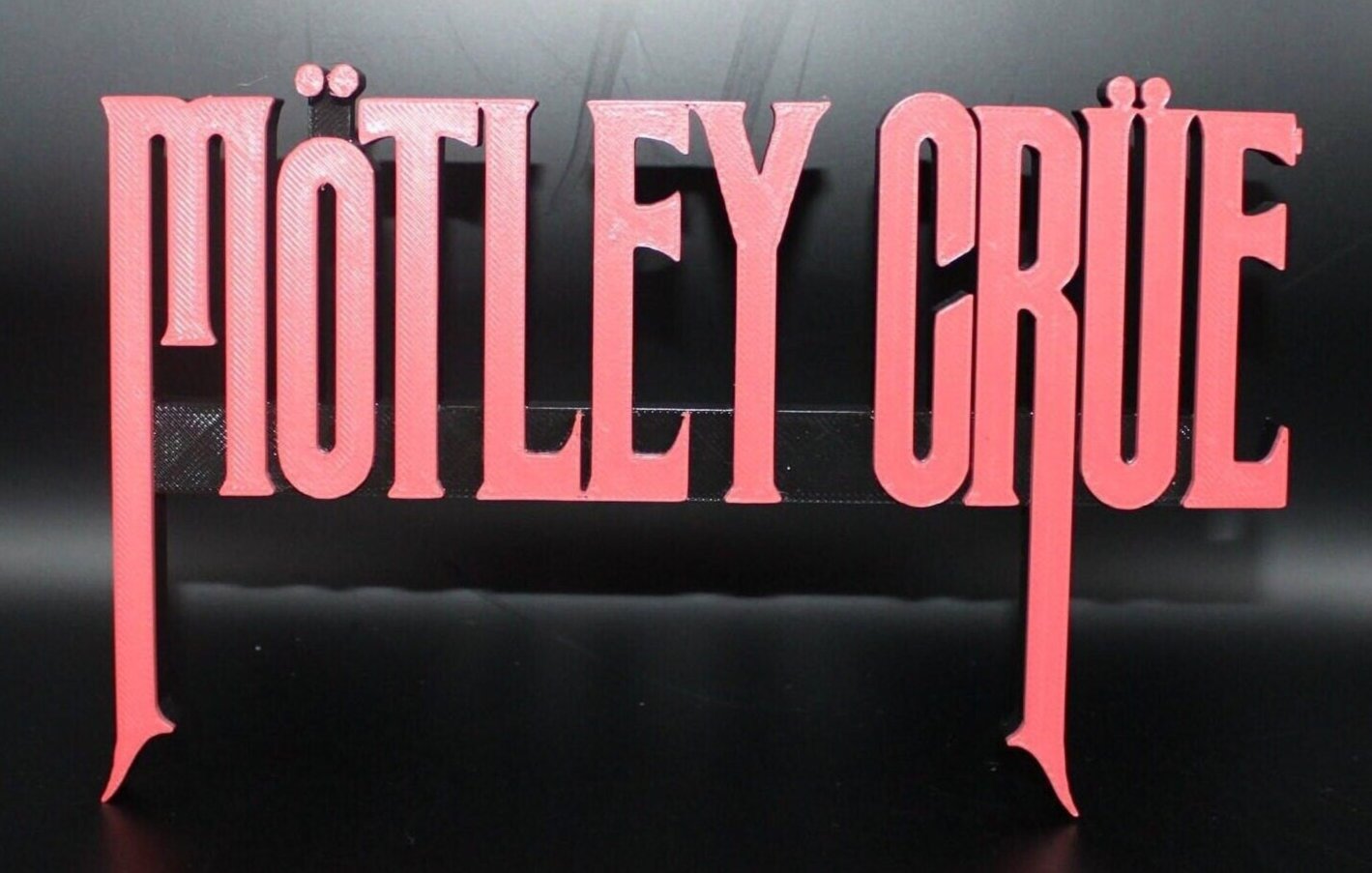 Motley Crue 3D Printed Logo Art