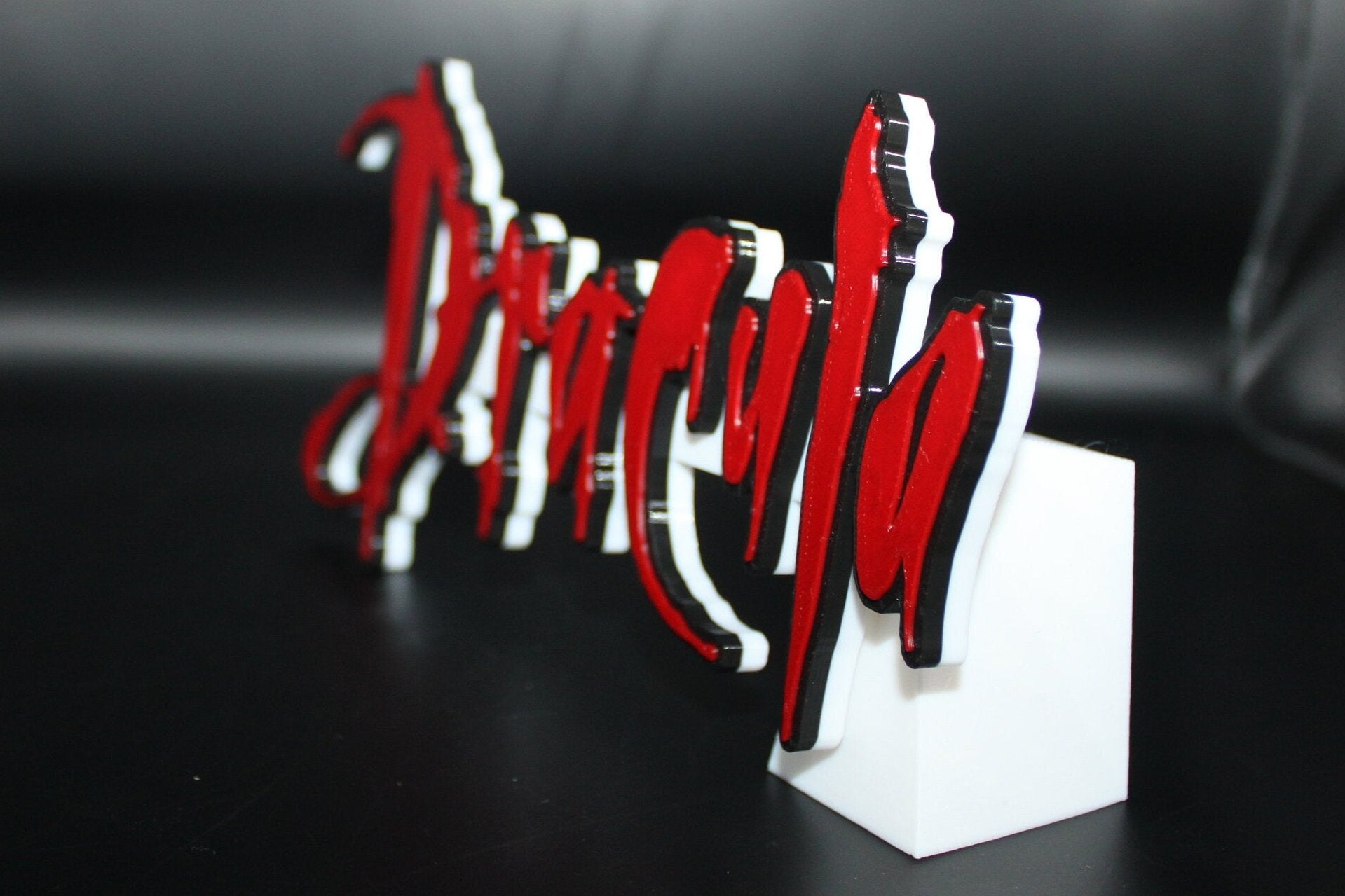 Dracula 3D printed Logo Art