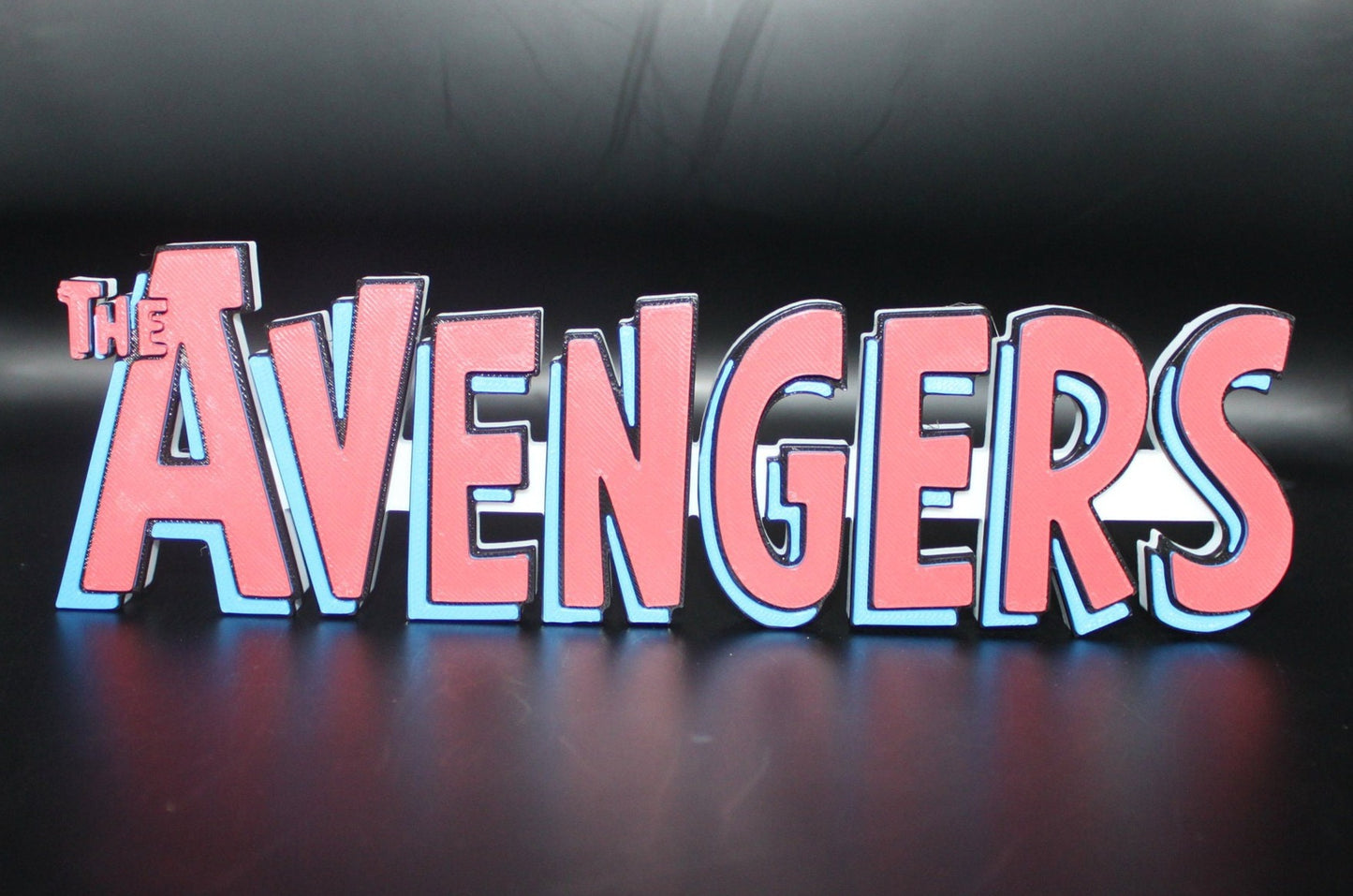 Avengers 3D printed Comic Logo Art