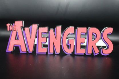 Avengers 3D printed Comic Logo Art