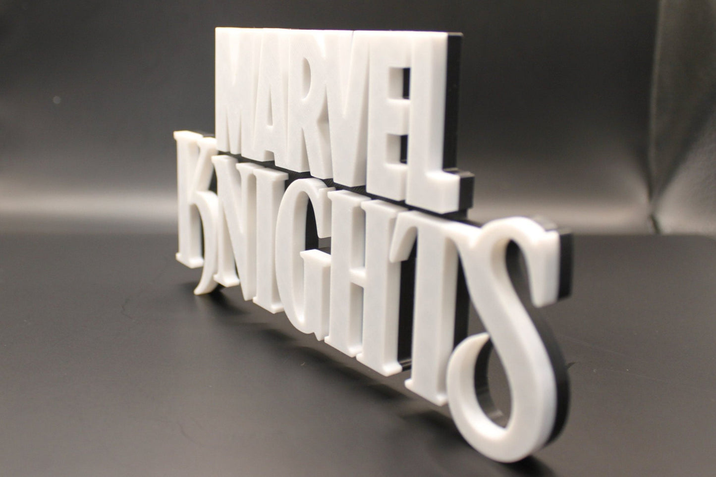 Marvel Knights 3D printed Comic Logo Art