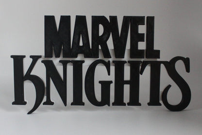 Marvel Knights 3D printed Comic Logo Art