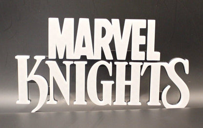 Marvel Knights 3D printed Comic Logo Art