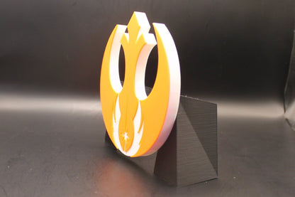 Rebel Alliance - Jedi Order Insigna 3D printed Logo Art